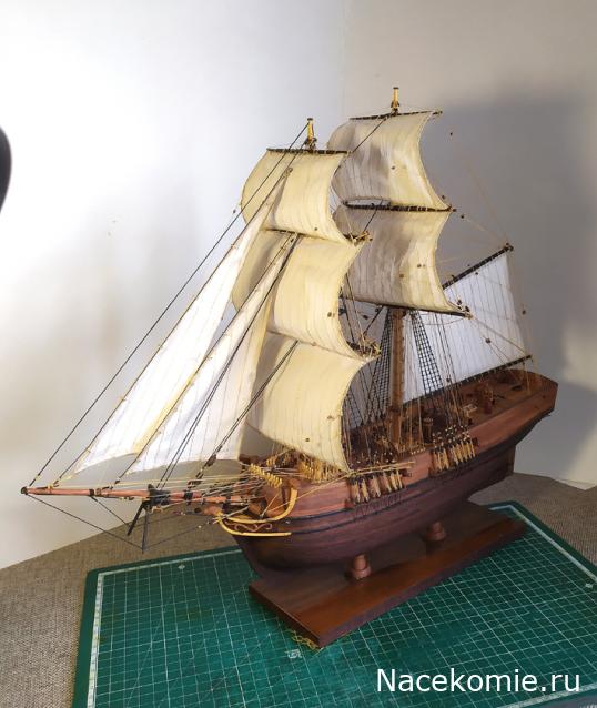 Бриг "Cygne"  M 1:50 По монографии Жана Будрио