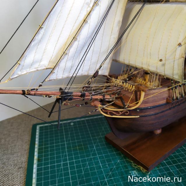 Бриг "Cygne"  M 1:50 По монографии Жана Будрио