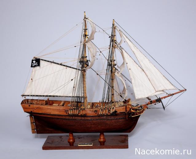Бриг "Cygne"  M 1:50 По монографии Жана Будрио