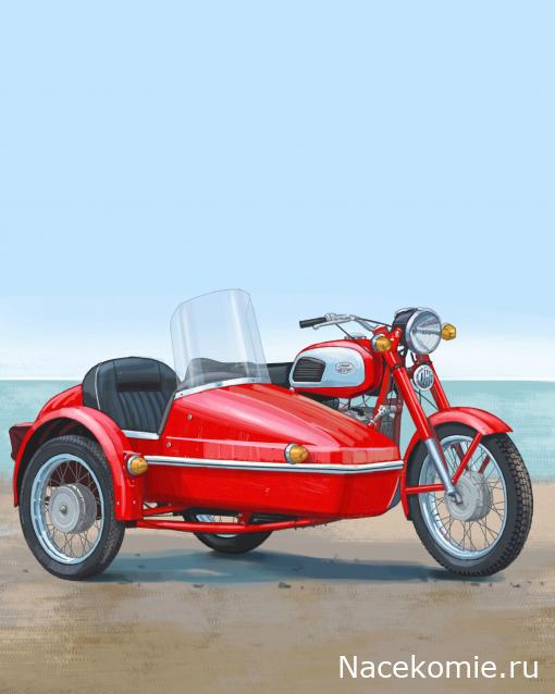 Наши Мотоциклы № 91. Jawa 350/634 с коляской Velorex 562