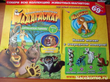 Журнал Мадагаскар Путешествие с животными, Коллекция Магнитов