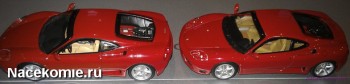 ferrari collection Сравнение моделей из Тестовой и Основной серии (тестовая справа)
