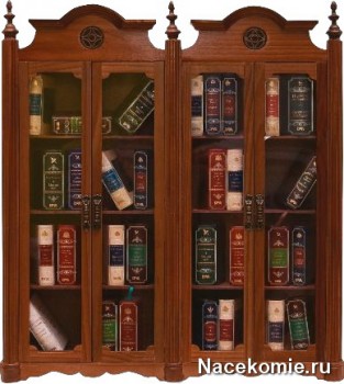 Шкаф для хранения коллекции миниатюрных книг